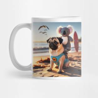 Pug Dog Portrait Mug